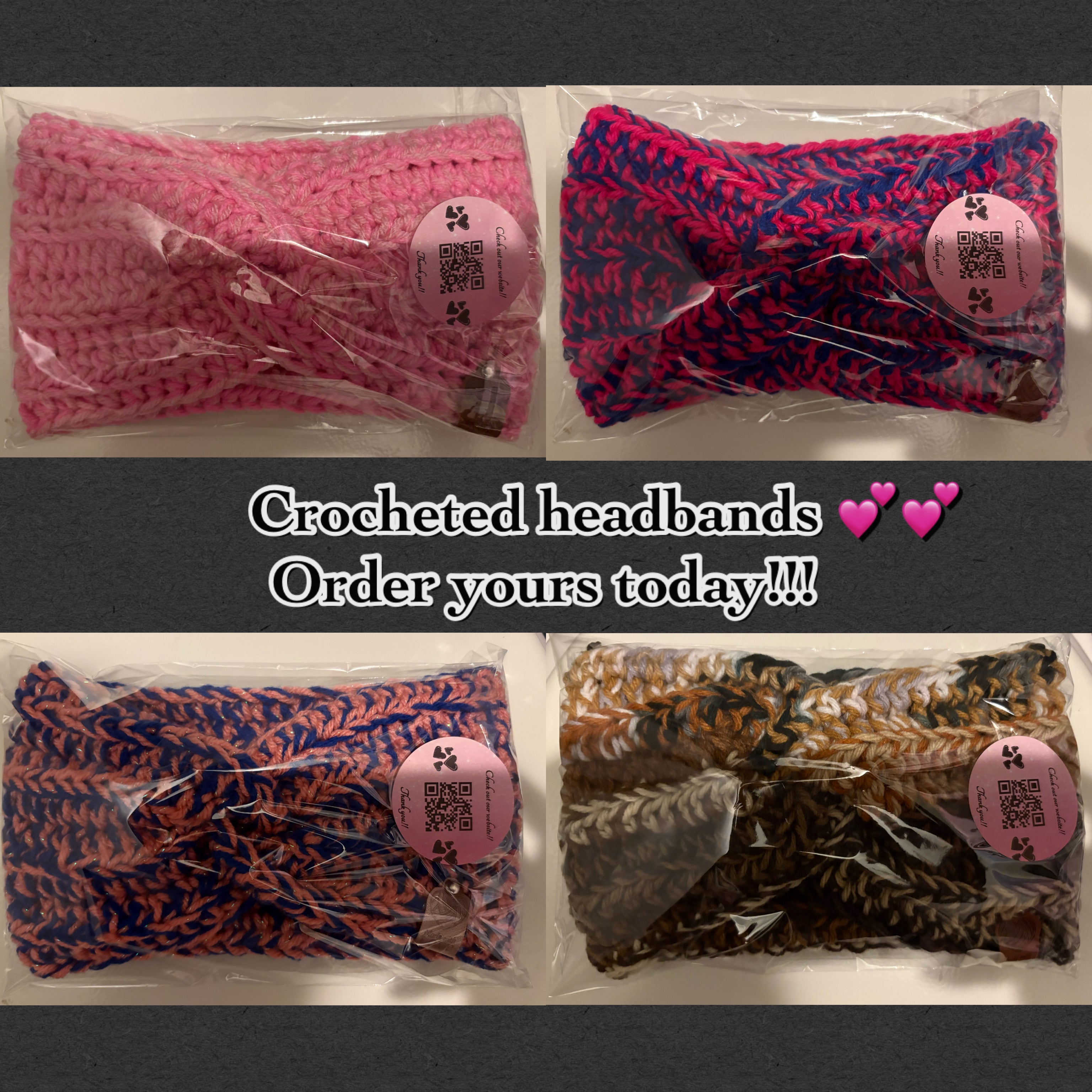 Custom Double Stranded Crocheted Headband